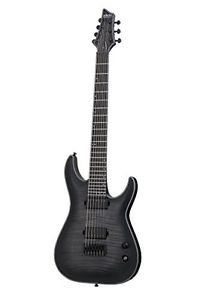 Schecter 237 Solid-Body Electric Guitar, Trans Black Burst Satin
