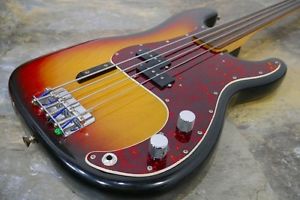 Fender PRECISION BASS Fretless remodel Electric Bass Guitar Free Shipping