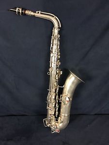 1919 Conn Melody C Sax Silver w/Gold Bell. New Pads. Original Case. Good Cond.
