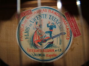 1950's Hijos de Vicente Tatay Solid Maple and Spruce Classical Guitar
