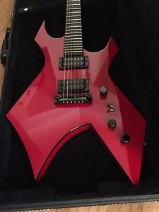 B.C. Rich Warlock - Dragons Blood Red - Widow Head-stock! Neck-thru body!