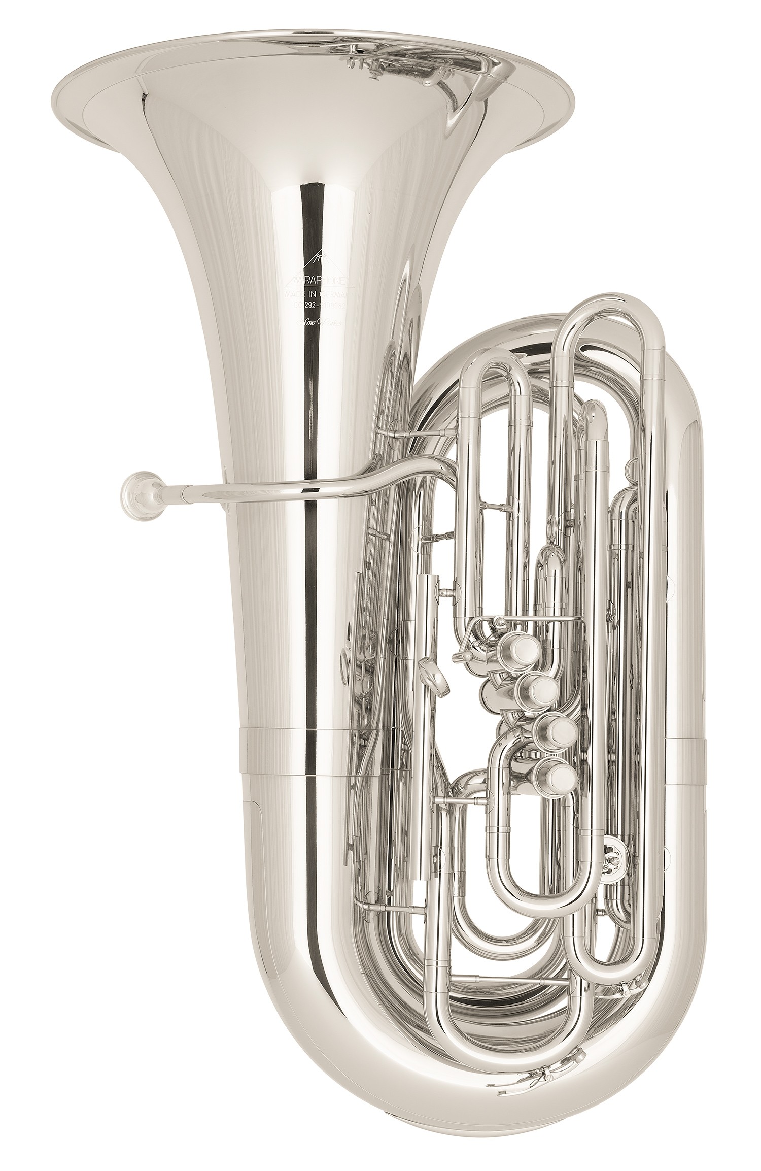 MIRAPHONE 12925 "NEW YORKER" TUBA UT 4 PISTONS+1 PAL. ARGENTEE+Housse