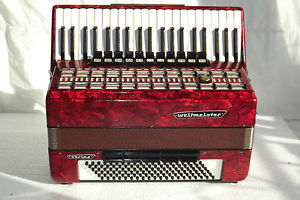 Piano accordion akkordeon  WELTMEISTER SERINO 120 bass