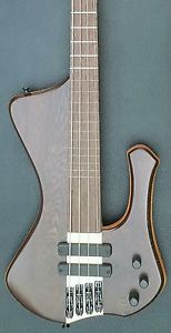 guitar bass hadmade 4 strings mgbass 12fret+12flet pickup bartolini preamp emg