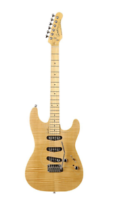 Godin Passion RG-3 Mutli-Chambered Electric Guitar (Flame Maple Top, Natural MN)