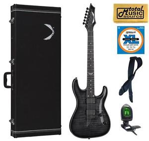 Dean C450 FM TBK HSCASE Custom 450 Flame Top Electric Guitar,EMG's, Trans Black