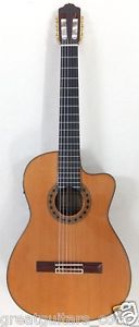 2002 ESTEVE CLASSICAL GUITAR Model 1 Elec .Cutaway Fishman Eq.,  Made in Spain.