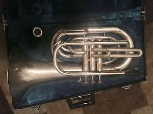 Yamaha Silver Marching Baritone Horn