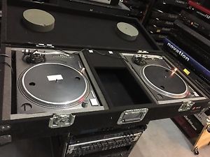 2 TECHNICS SL1200MK2 SL 1200 MK2 PAIR DJ TURNTABLES /with case //ARMENS