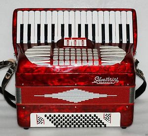 Silvestrini 72 BASS Piano Accordion Akkordeon Fisarmonica very good