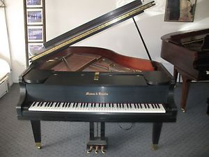 Mason & Hamlin 1929 grand piano.  5'4" newly restored with ebony satin finish.