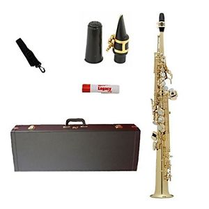 Legacy SS1000 Intermediate Soprano Saxophone with Case, Accessories and