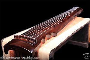 48" Professional Guqin Chinese 7-stringed zither instrument Lian zhu Style #4078