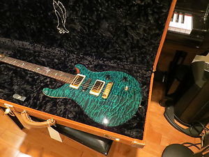 Prs Private Stock Custom 22 Blue Green Quilt Brazilian Fret  Vintage Rail 2005