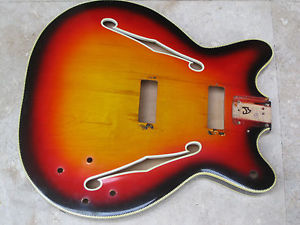 60's Fender Coronado II GUITAR Body CHECKERBOARD BINDING