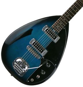 HONEY Teardrop Type 2S with Tremolo (Blue Burst) Electric Guitar Free Shipping