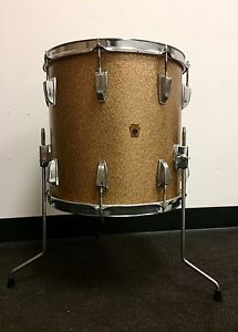 Vintage Ludwig 14" Floor Tom Drum - "Champagne Sparkle" - Made in USA