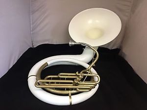 Conn 36K (Conn 14) White Fiberglass Sousa/Sousaphone Bb w/New Case & Mouthpiece