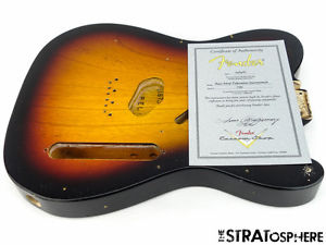 Fender USA Custom Shop Postmodern Relic Telecaster BODY Tele 3-Color Sunburst