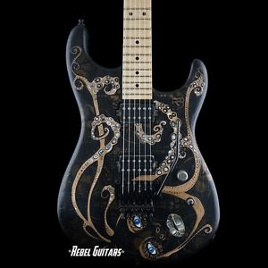 Preowned Luxxtone Guitars El Machete #150 with Trisha Lurie Art & Arcane Pickups