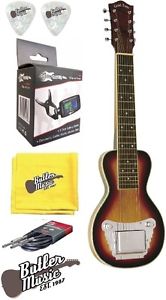Gold Tone LS-8 Hawaiian Style Electric Lap Steel Guitar w/Effin Tuner + More