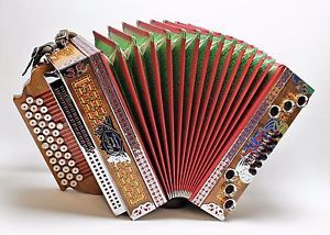 Steirische Harmonika Melodija aus Slovenien, Nußbaum, C-F-B, ideal zum Einstieg