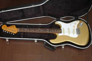 Fender Japan ST66 Large Head Gold Electric Guitar Stratocaster w/HC