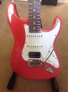 Preowned Sunrise Classic Antique Guitar Fiesta Red HSS