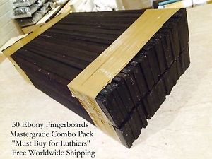 Indian Ebony Guitar Fingerboards :50 piece combo MASTERGRADE AAA