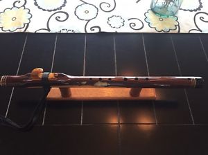 Brent Haines Wood Sounds Flute F# Ironwood W/ebony & Mother Of Pearl Inlay