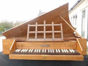 offer SUPERB ENGLISH  NEUPERT FELDBERG   SPINET SILVER PLAQUE harpsichord piano