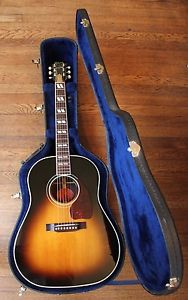 GIBSON SOUTHERN JUMBO ACOUSTIC GUITAR -VINTAGE 1947 BANNER REISSUE-RARE ROSEWOOD