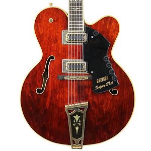VINTAGE 1976 GRETSCH 7691 SUPER CHET SEMI HOLLOW ELECTRIC GUITAR WALNUT