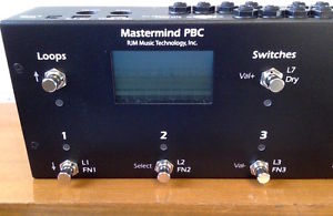 RJM Mastermind PBC guitar effects switcher pedalboard controller