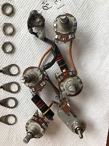 Vintage 1959 Gibson Les Paul Special Pots, Bumblebee Caps, Switch, Jack - Burst