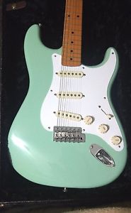 Fender American Deluxe Stratocaster V Neck Surf Green Finish Pre-Owned 2013