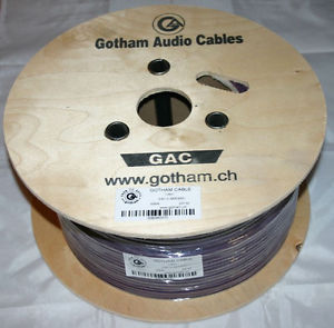 200 Meter Flexibles Kabel für AES/EBU-Signale,110 Ohm,Gotham GAC-2 (10601)