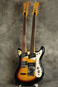 Used Electric Guitar Mosrite / 1966-Vintage Joe Maphis Double Neck Sunburst