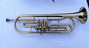 Josef Lidl Rotary Valve Eb E flat Trumpet w/ case (LTR 561?) – UNUSED!