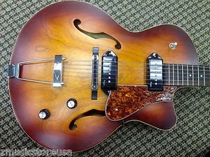 GODIN 5th Ave Kingpin II Cognac Burst w/Tric case , NEW from Dealer !