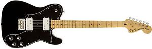 SQUIER BY FENDER VINTAGE MODIFIED TELECASTER DELUXE MN BLK CHITARRA ELETTRICA