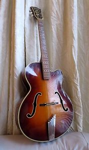Beautiful Hofner President Archtop Acoustic Guitar 1965