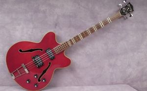 1966 HOFNER VERITHIN BASS - CHERRY RED REFINISH -  ANDY BAXTER BASS