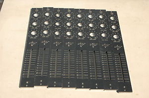 Vintage rare console part electrodyne eq volume slider face plate aluminum 8 lot