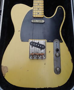 Nash T-52 Relic Handmade in USA Tele Butterscotch Masterbuilt Fralin Pick-Ups
