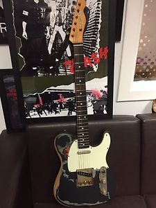 JOE STRUMMER FENDER TRIBUTE TELECASTER GUITAR C/W INTACT CUSTOMIZATION KIT