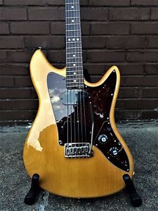 2016 Swope Geronimo Electric Guitar Offset Strat Natural Amber PRS Strings