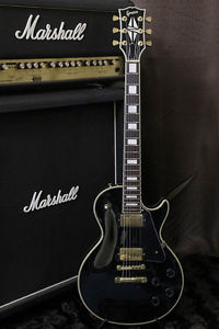 Greco 1990 LP Custom Mint collection Black Long Neck tenon Made in Japan