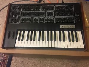 Sequential Circuits Pro One Synthesizer With Kenton CV to Midi Converter