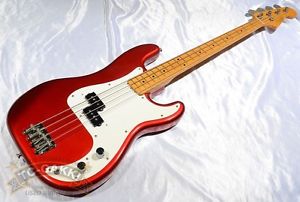 Fender Japan PB57-55 Red Used Electric Bass Guitar Precision base Free Shipping